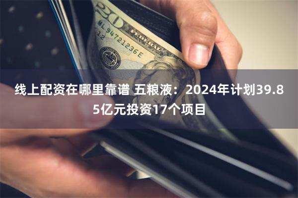 线上配资在哪里靠谱 五粮液：2024年计划39.85亿元投资17个项目