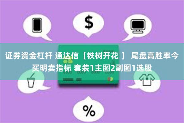 证券资金杠杆 通达信【铁树开花 】 尾盘高胜率今买明卖指标 套装1主图2副图1选股