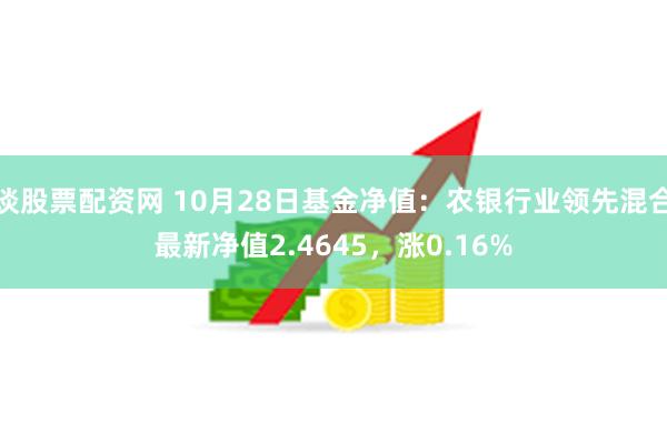 谈股票配资网 10月28日基金净值：农银行业领先混合最新净值2.4645，涨0.16%