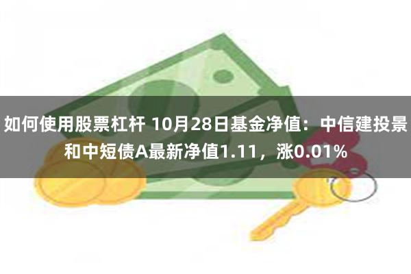 如何使用股票杠杆 10月28日基金净值：中信建投景和中短债A最新净值1.11，涨0.01%